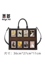 Sweet Rose Magic Cat Small and Large Tote Bag(Limited Stock/5 Colours/Full Payment Without Shipping)